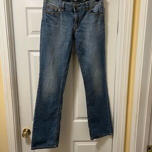 Stylish Blue Straight Leg Women's Jeans